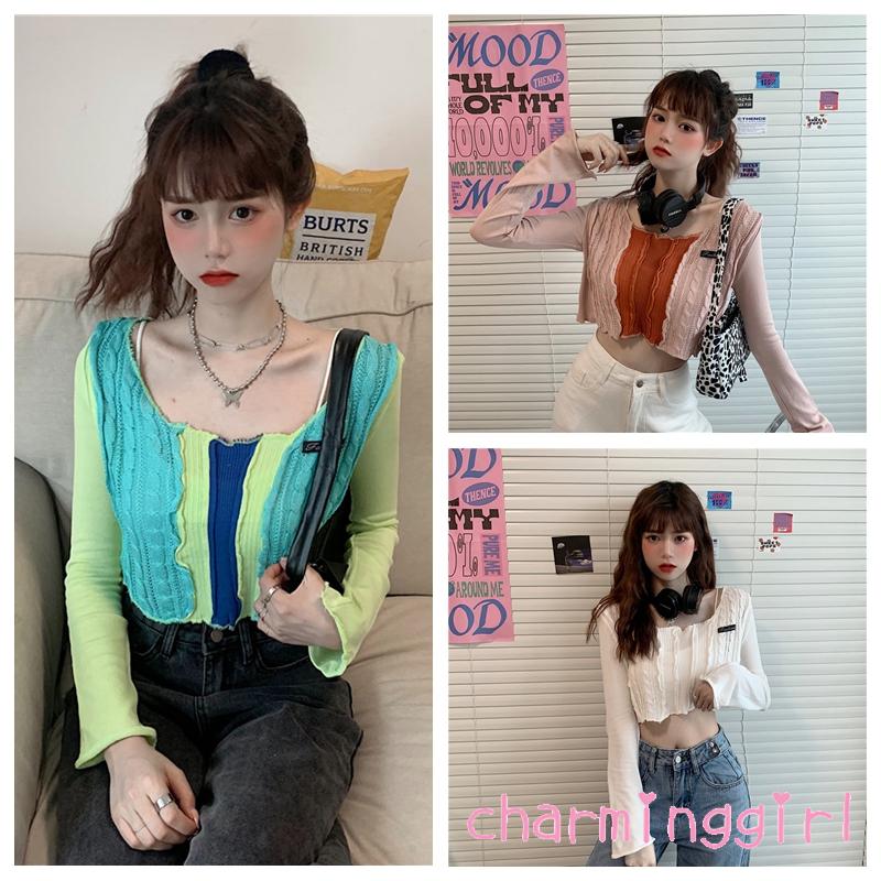 Áo Thun Lửng Tay Dài Thời Trang Dành Cho Nữ