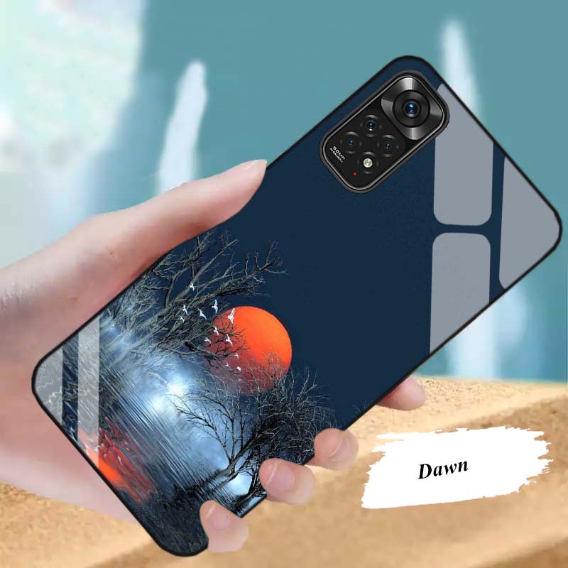 Ốp Lưng Xiaomi Redmi Note 11S, Note 11 4G, Note 11 5G, Note 11 Pro Mặt kính cường lực Cao Cấp, Sáng Bóng