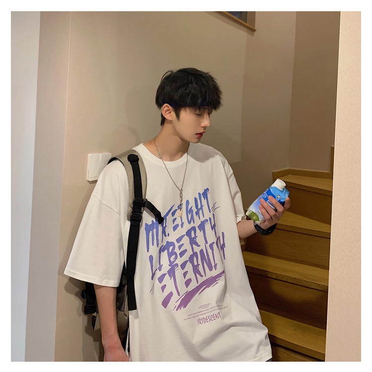 Áo Thun Tay Ngắn Dáng Rộng Thiết Kế Mới Có Size Lớn S-8Xl Thời Trang Mùa Hè Dành Cho Cặp Đôi