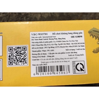 Khủng long lắp ráp chạy pin