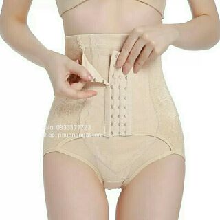 Quần nịt bụng ba nấc cài cạp cao 6510