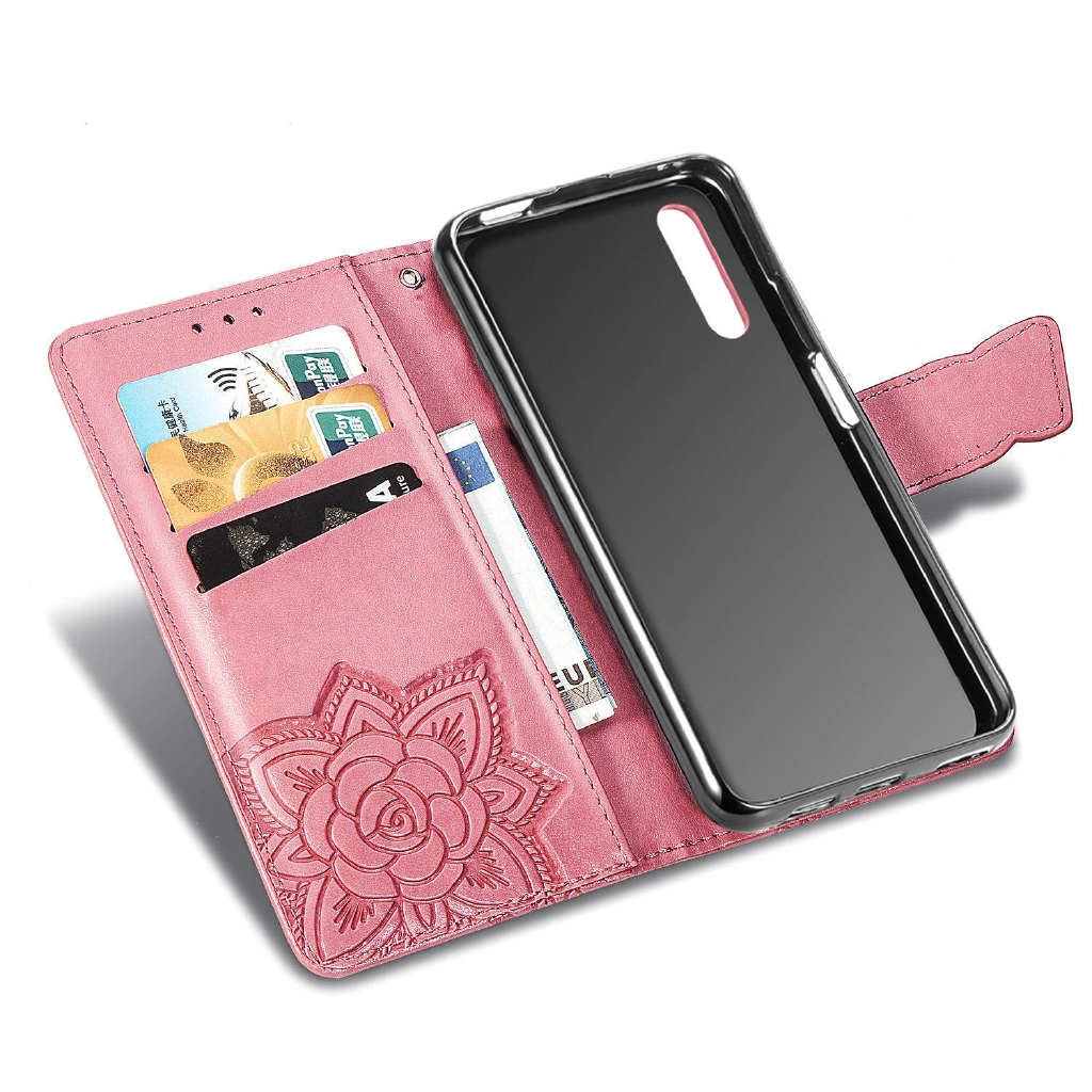 Bao Da Điện Thoại Nắp Lật Kèm Ngăn Đựng Thẻ Đính Đá Hình Bướm Lấp Lánh Cho Xiaomi Redmi Note 9 Pro Max Note9S Ốp | BigBuy360 - bigbuy360.vn