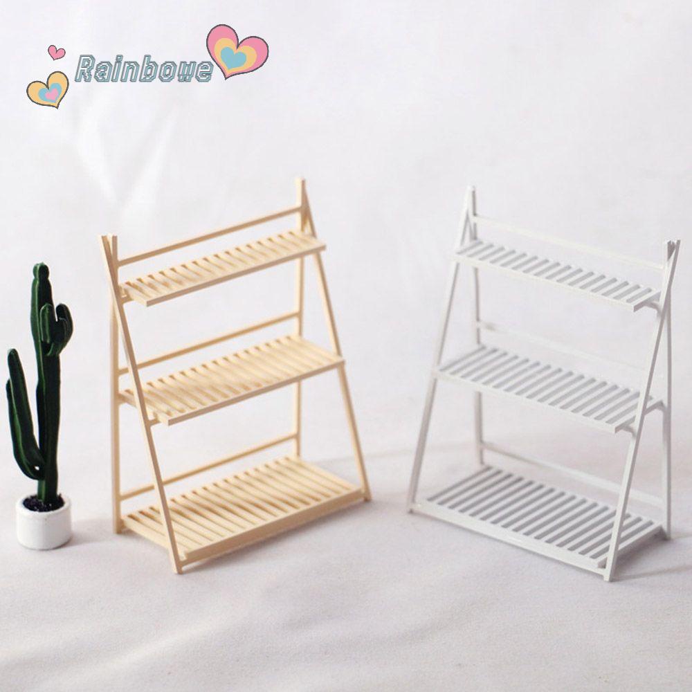 Mô Hình Giá Đỡ Chậu Hoa Mini Tỉ Lệ 1:12 Dùng Trang Trí Tiểu Cảnh