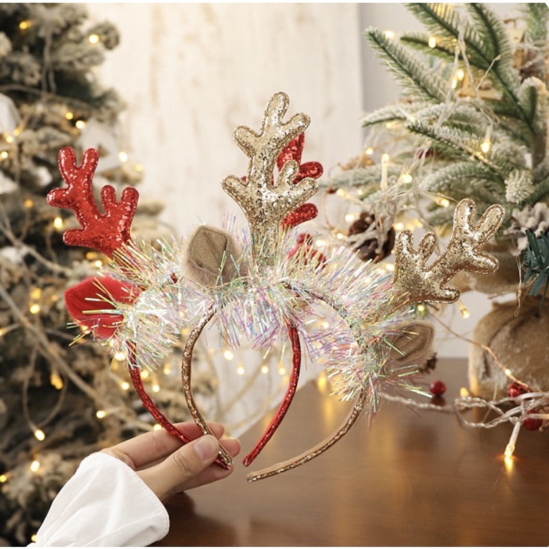 Bờm noel tuần lộc bé gái