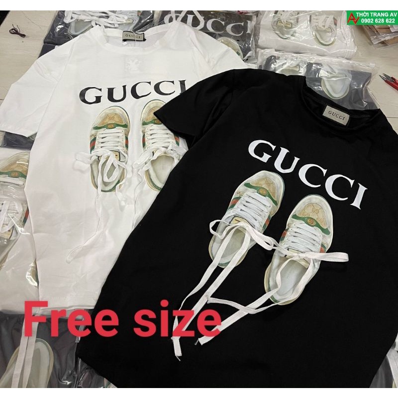 A'o Họa Tiết Giày GUCCI dây buộc 2022