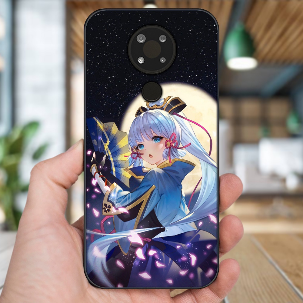 Ốp lưng Nokia 3.4 viền đen in hình Ayaka Genshin Impact