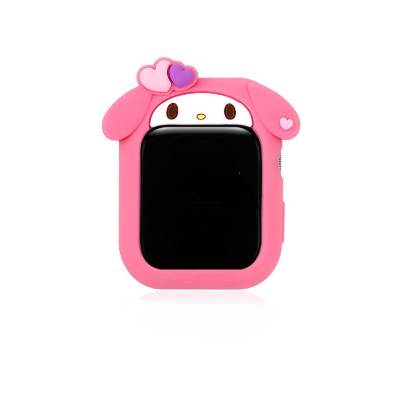 Ốp Bảo Vệ Bằng Silicone Mềm Hình Sanrio 3D Cho Apple Watch Series 7 / 6 / 5 / 4 / 3 / 2 / 1