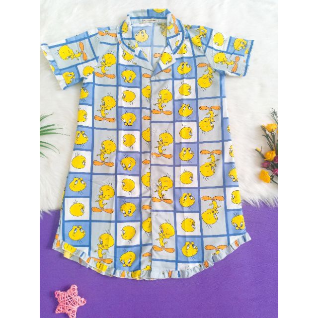 Đầm mặc nhà bigsize 40_70kg Kate thái loại 1 ( ảnh thật shop chụp)
