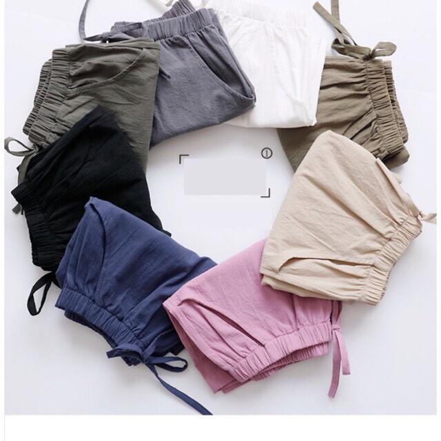 🔥 🔥 🔥SIÊU HOT Quần short,quần đùi nữ chất đũi siêu mát lạnh nhiều màu VNXK_S24 chất đẹp | BigBuy360 - bigbuy360.vn