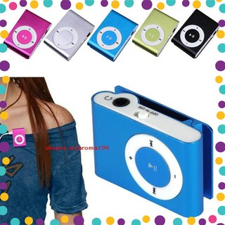 Xả kho -  [Giá Tốt]Máy Mp3 Shuffle VỎ NHÔM Có Khe Cắm Thẻ Nhớ