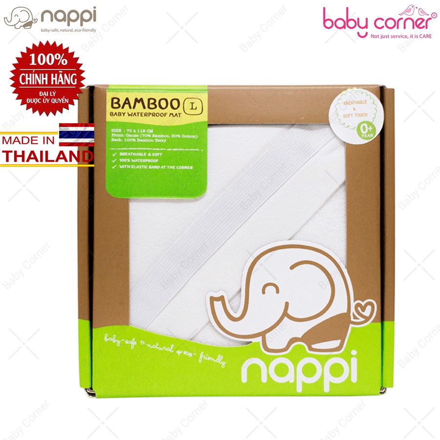 Miếng Lót Chống Thấm Sợi Tre Nappi Size M/ Size L Cho Bé