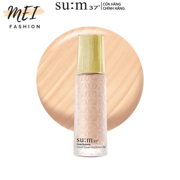 Kem nền nhung lì bền màu che phủ hoàn hảo Su:m37 Losec Summa Velvet Foundation 30ml (Màu 02 Sắc da tự nhiên)