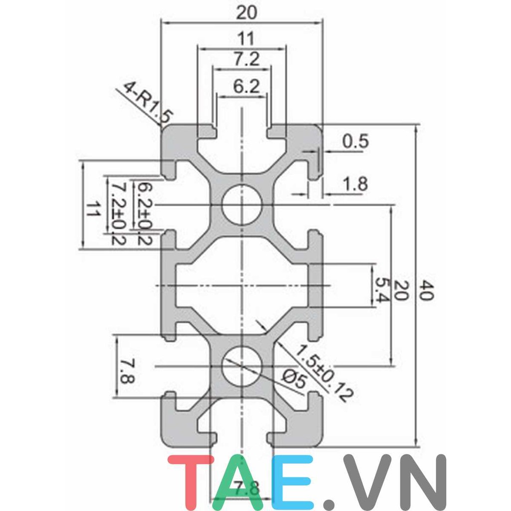 Nhôm Định Hình 2040 EU