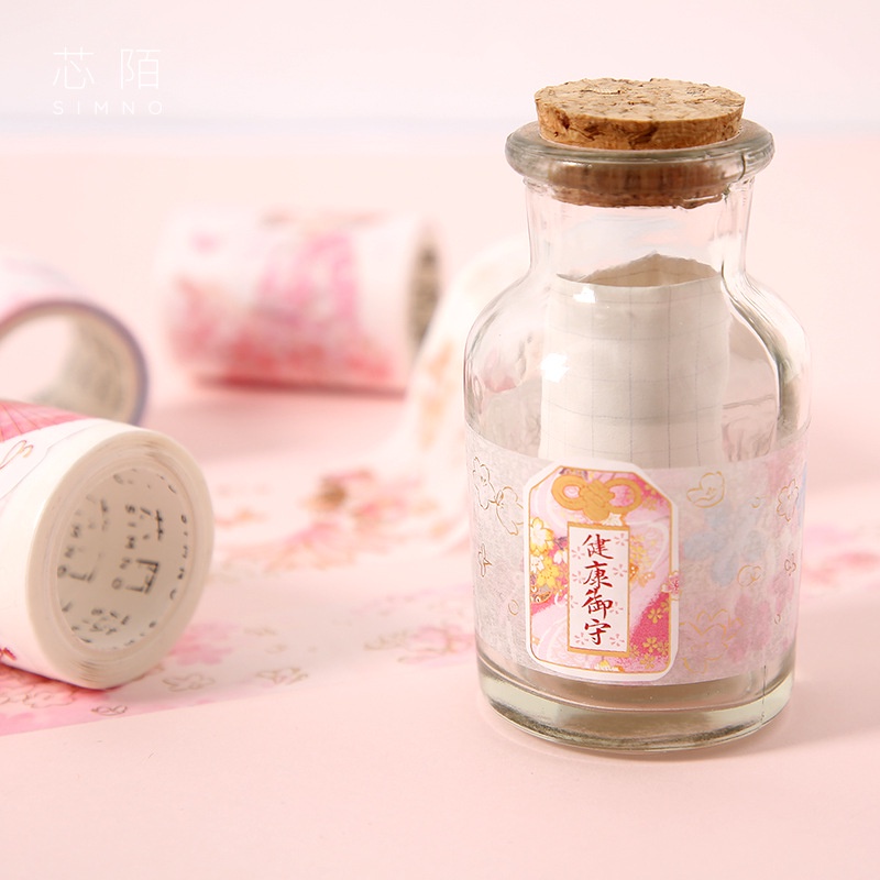 Băng dính trang trí washi tape phong cách Nhật Bản anh đào