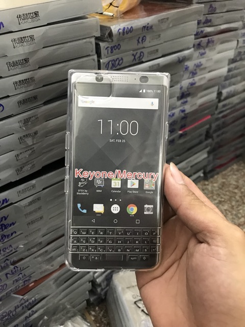 Ốp Blackbery Keyone / key one kMercury trong suốt /OP12