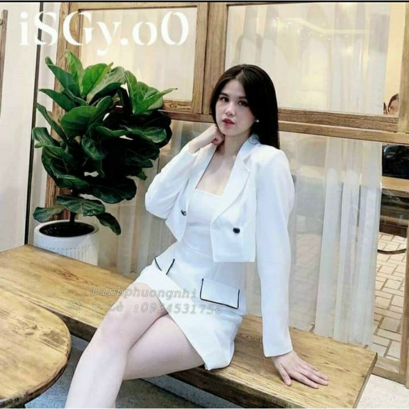 💞ĐẦM BODY VIỀN KÈM KHOÁC VEST CỰC SANG💞
