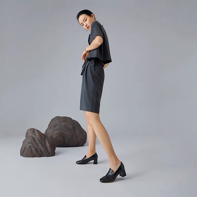 Giày Oxford Nữ 6 Phân Quả Trám Quai Ngang Trơn 77990_151439 | BigBuy360 - bigbuy360.vn