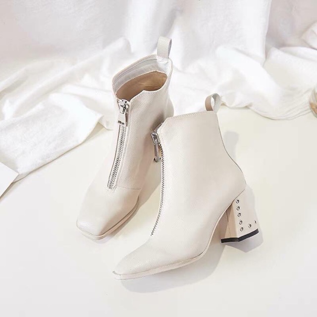 ANKLE BOOTS KÉO KHOÁ