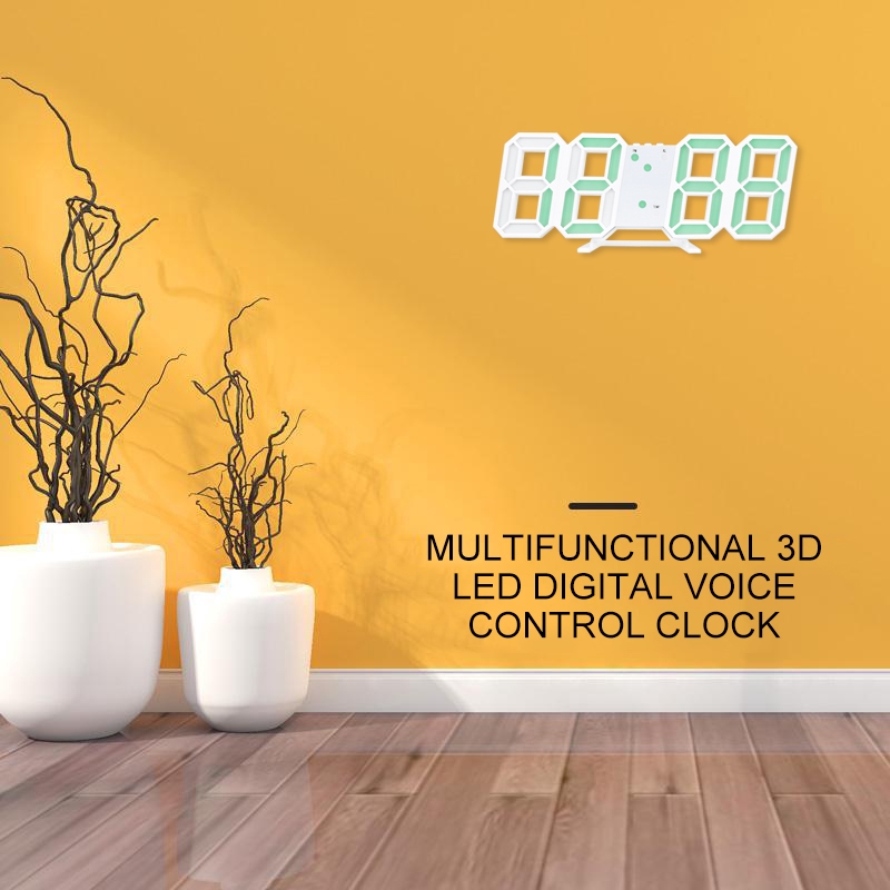 Đồng Hồ Báo Thức Điện Tử 3d Có Đèn Led