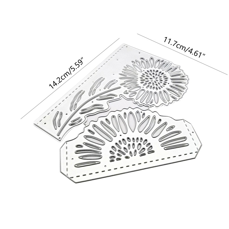 Khuôn Cắt Giấy Kim Loại Hình Hoa Hướng Dương Xinh Xắn