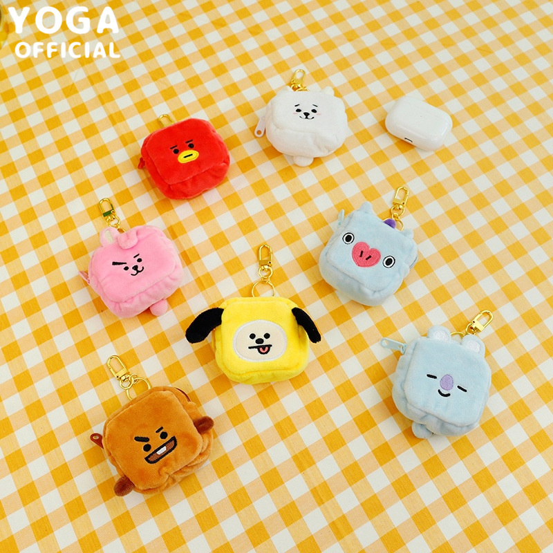 Vỏ Đựng Bảo Vệ Hộp Sạc Tai Nghe Airpods Kèm Móc Hình Bt21 Xinh Xắn | BigBuy360 - bigbuy360.vn