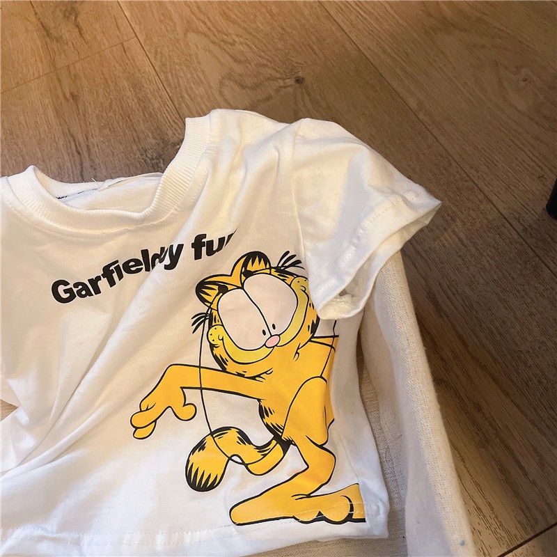 [A134] Áo phông mèo Garfield cho bé sz 80-130