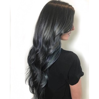 Thuốc nhuộm màu than chì ánh rêu(khách có nền tẩy level 6,7) tặng kèm trợ dưỡng,găng