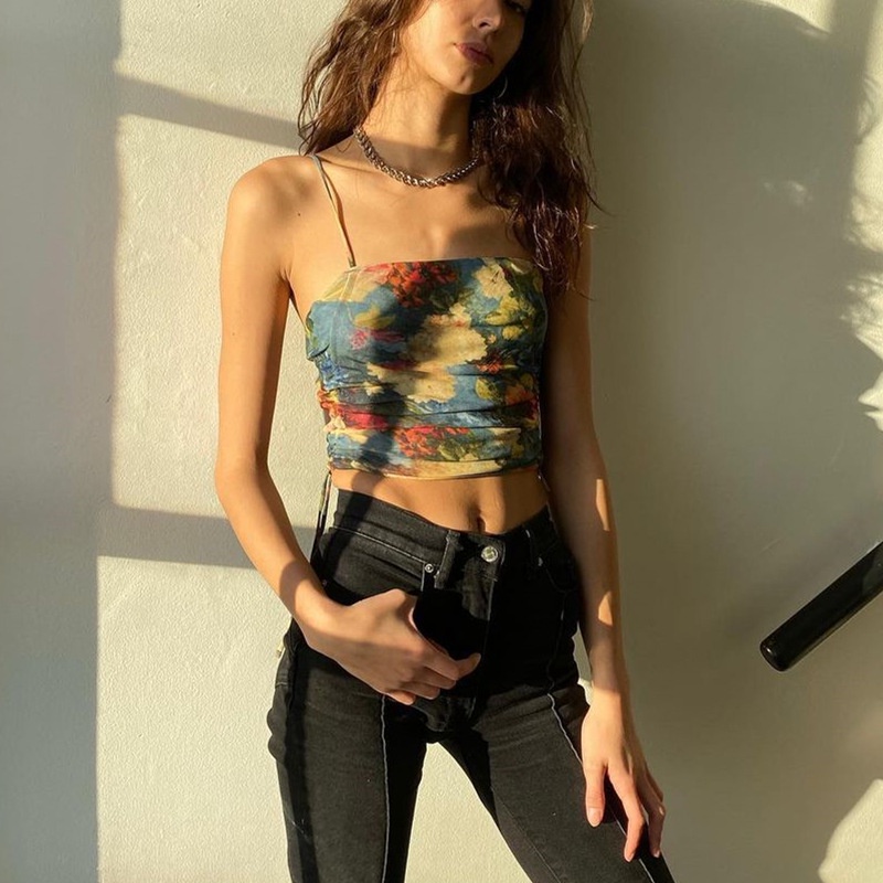 IELGY Áo vest in hình nghệ thuật thời trang