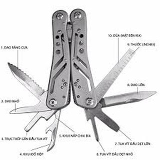 Kiềm jeep đa năng 13 món bằng thép không gỉ