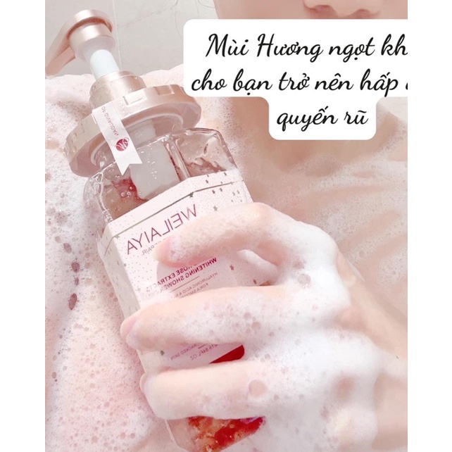 SỮA TẮM WEILAIYA GRAND ROSE EXTRACTS WHITENING SHOWER GEL