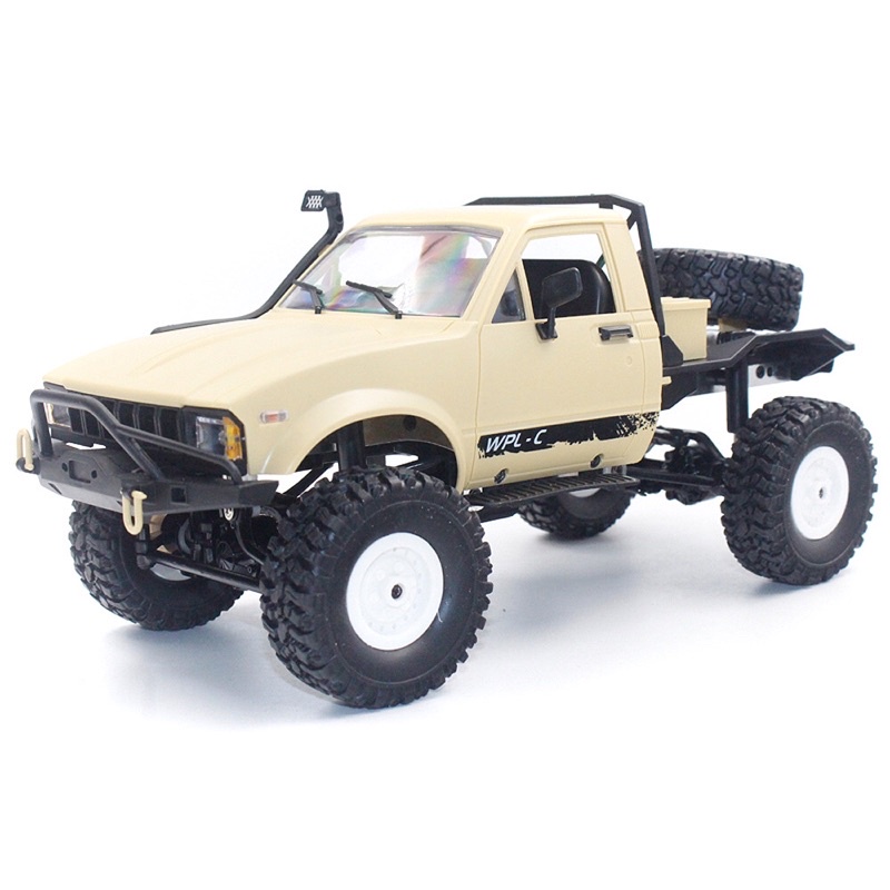 Xe ô tô đồ chơi điều khiển từ xa WPL C14 1/16 2.4G 4WD RC kiểu dáng quân đội