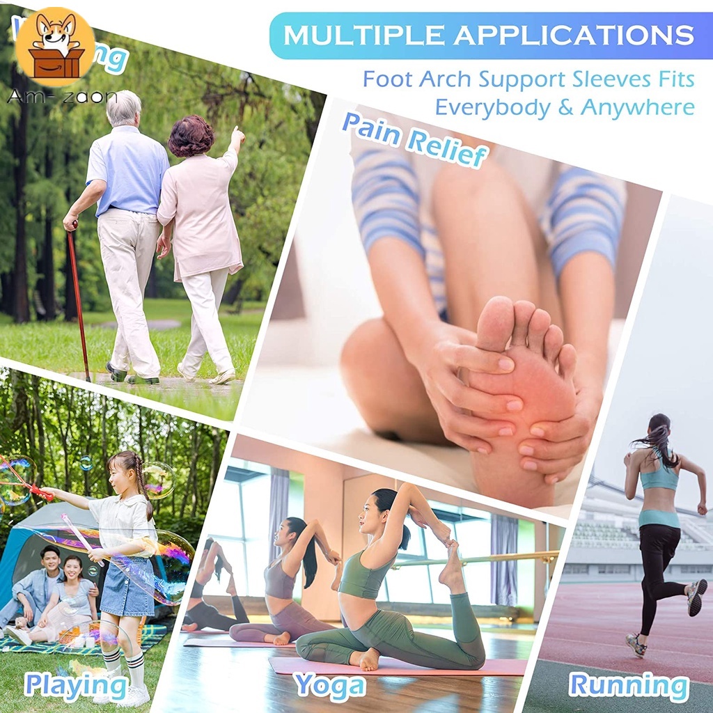 Vớ Nén Hỗ Trợ Giảm Đau Lòng Bàn Chân Phiên Bản Nâng Cấp