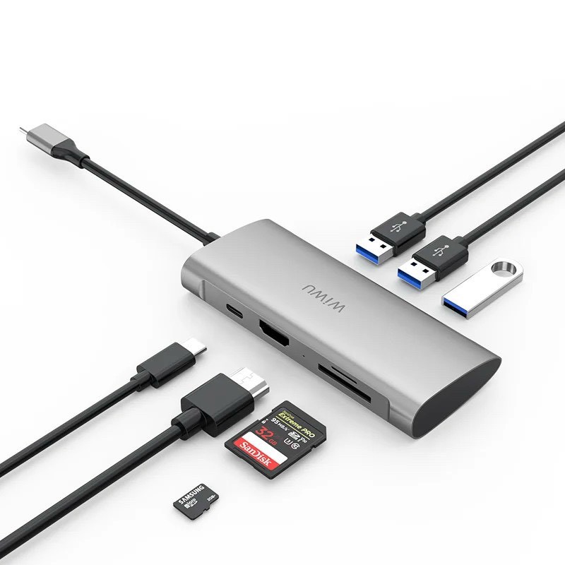 Hub chuyển đổi đa năng Wiwu Alpha 7in1 chính hãng | BigBuy360 - bigbuy360.vn