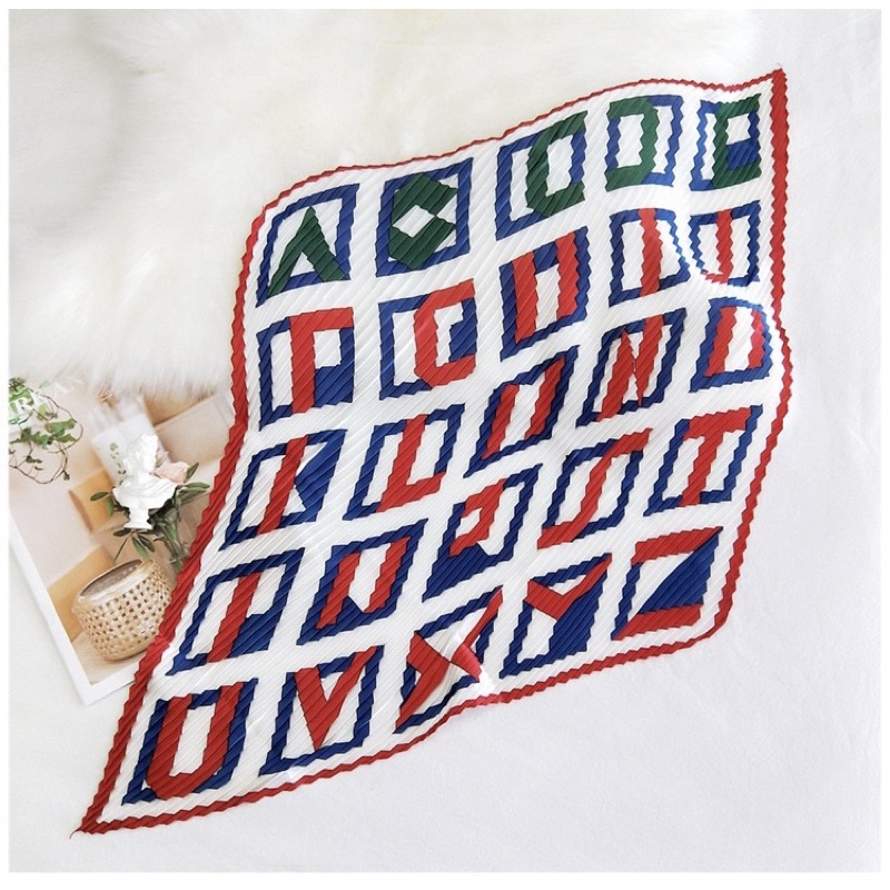 Khăn xếp li in hoa văn đa năng quấn áo nhiều mẫu