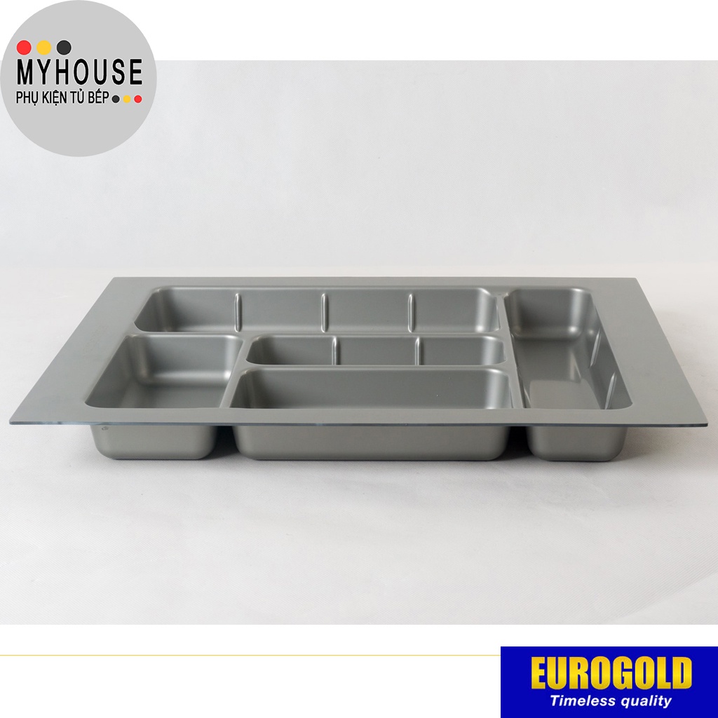 Khay chia thìa dĩa nhựa, Khay kệ chia đồ ngăn kéo tủ, phụ kiện tủ bếp Eurogold