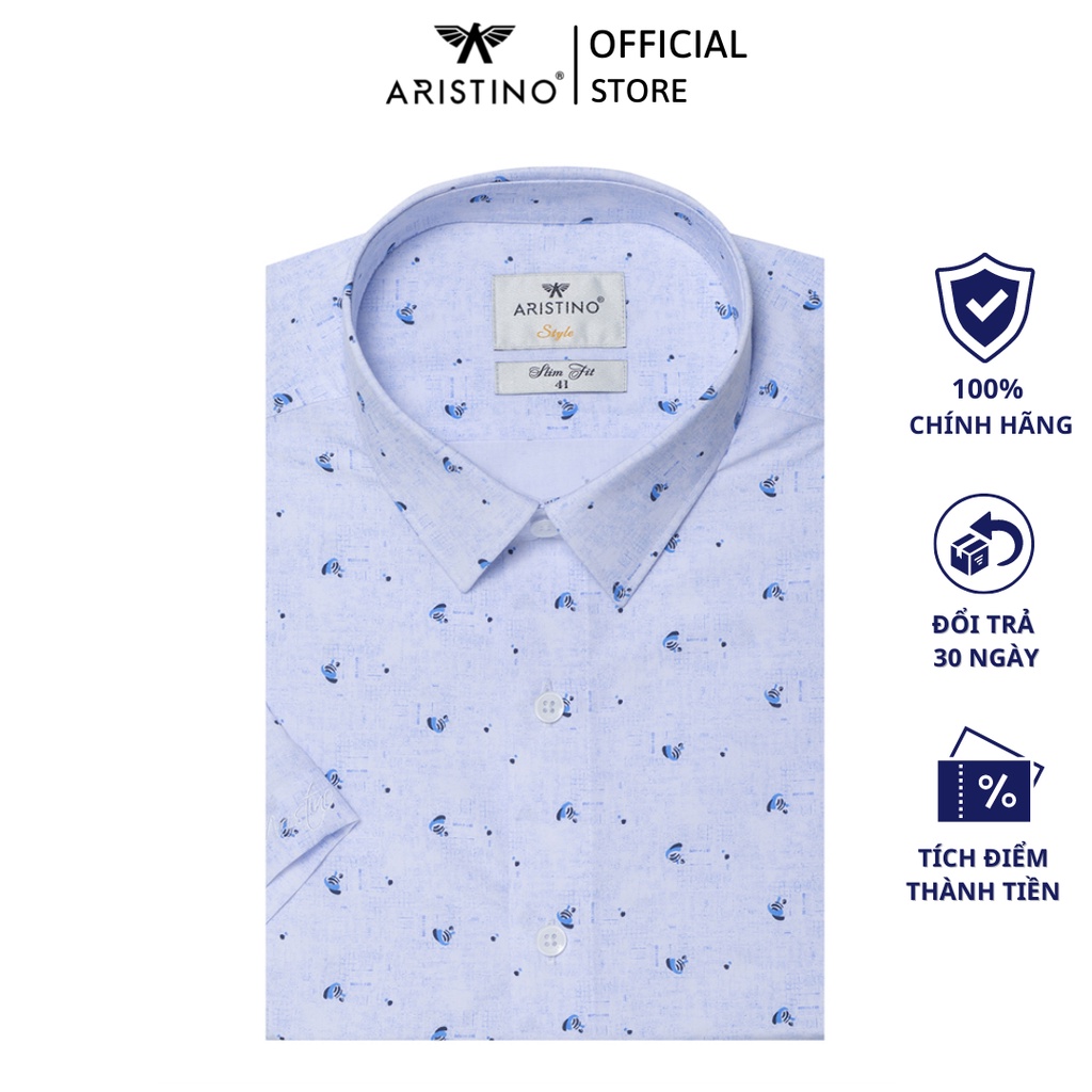 Áo sơ mi nam ARISTINO chất liệu Bamboo kháng khuẩn, phom slim fit ôm vừa vặn - ASS231S1