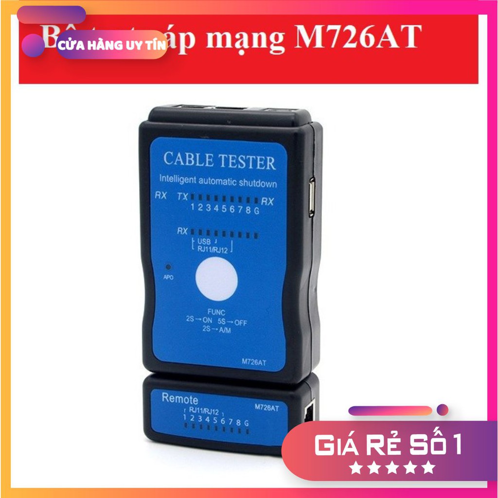 Bộ test cáp mạng RJ45/RJ11/USB đa năng M726AT[Hana Shop]