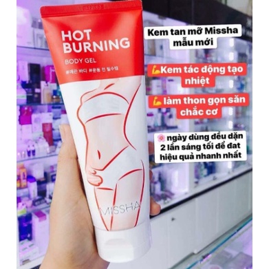 Kem Tan Mỡ Missha Hot Burning Perfect Body Gel 200ml