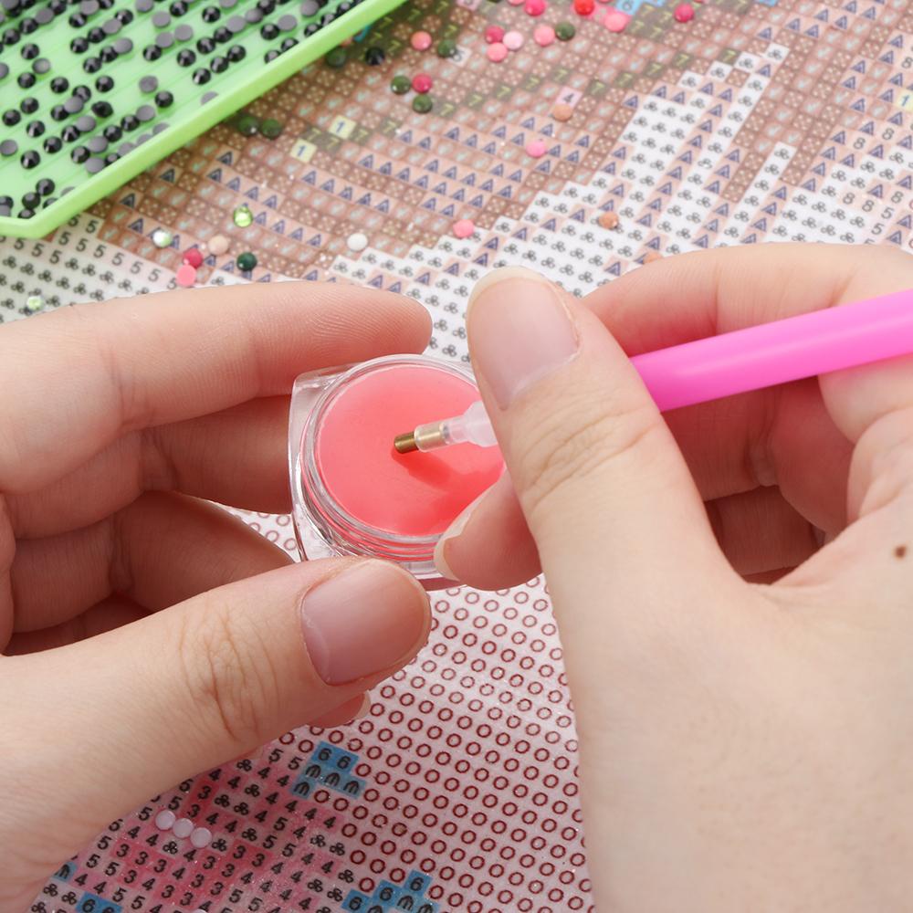 LAY Hộp Đựng Keo Dán Tranh Đính Đá Trang Trí Móng Nghệ Thuật Tiện Dụng
