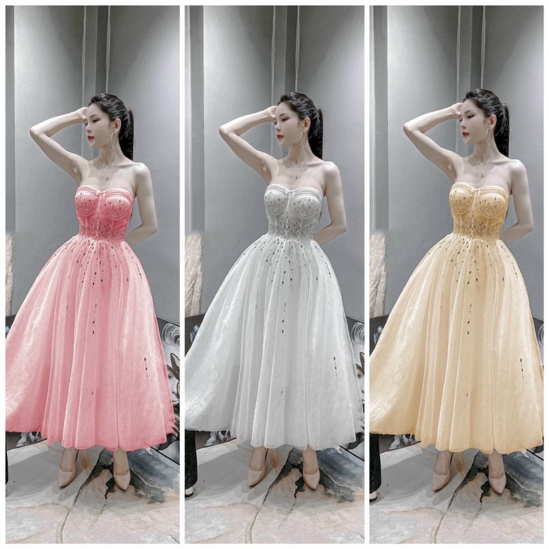 MS1299V ĐẦM XOÈ CUP KẾT ĐÁ full size S/M/L/XL