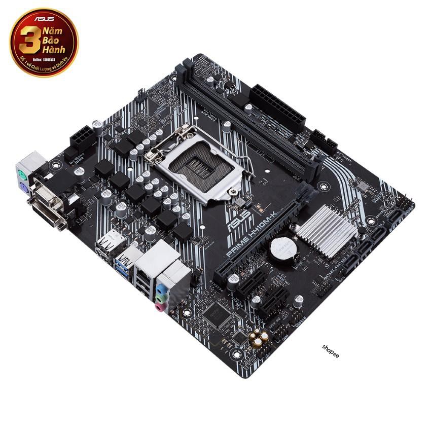 Bo mạch chủ / Mainboard ASUS PRIME H410M-K (Intel H410, Socket 1200, m-ATX, 2 khe Ram DDR4)