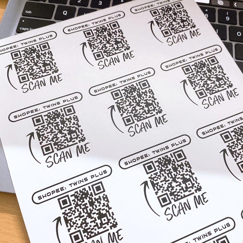 Set 12 nhãn dán mã QR (in theo yêu cầu) quét mã shop, info siêu tiện lợi dễ dàng gửi thông tin liên lạc cho nhanh chóng
