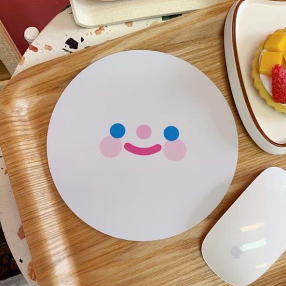 Miếng lót chuột máy tính, bàn di chuột dễ thương, pad chuột cute kích thước 17cm hình thỏ, bơ xanh, mặt cười...