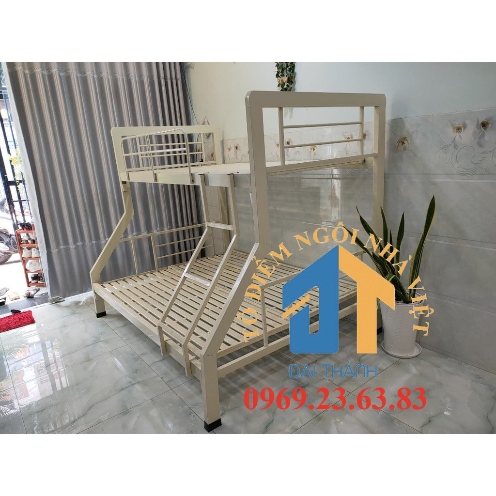 Giường sắt 2 tầng hộp trên 1m4 dưới 1m6 ĐẠI THÀNH