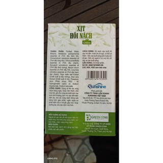 Xịt Hôi Nách Green
