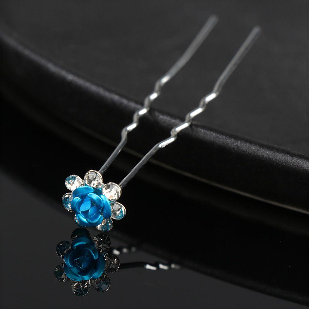 Set 10 Kẹp Tóc Hoa Xinh Xắn Thời Trang|Kẹp Tóc Chữ U Đính Ngọc Trai