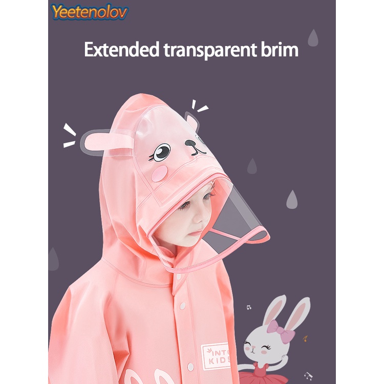 Áo Mưa Chống Thấm Nước Thiết Kế Dễ Thương Cho Bé Mẫu Giáo