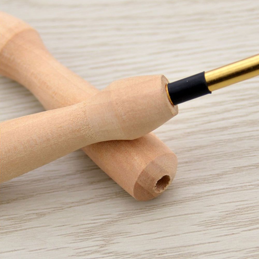 ❀Simple❀ Bút thêu ma thuật tay cầm gỗ nhiều màu DIY