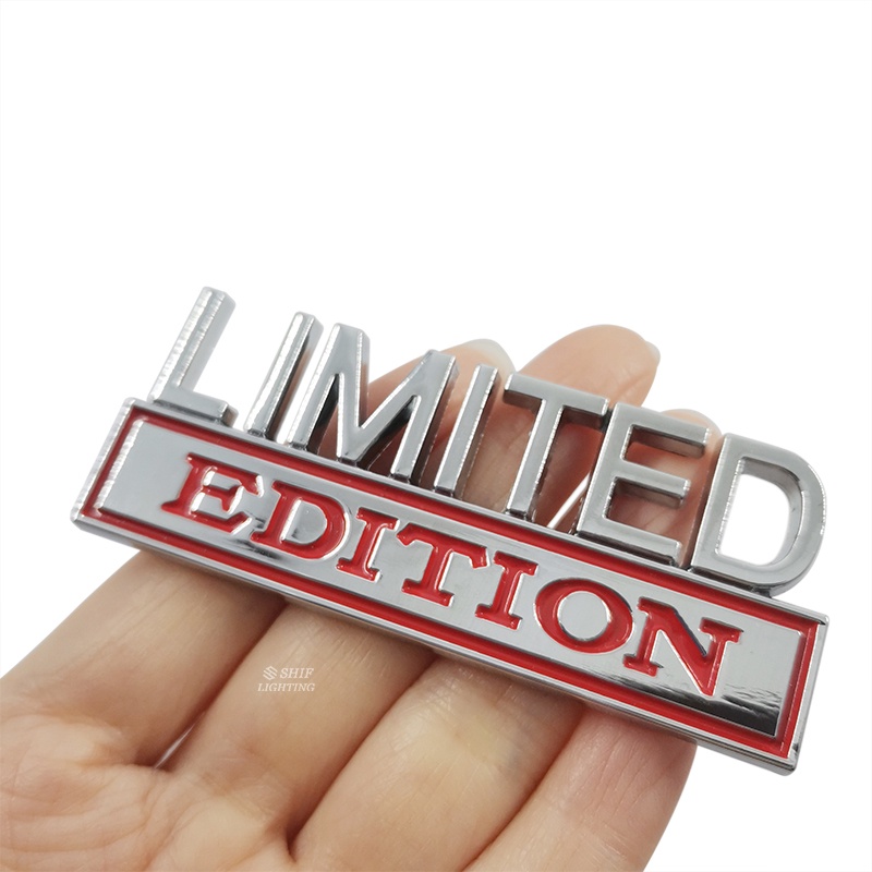 1 x Miếng Dán Logo Kim Loại Phiên Bản Giới Hạn Trang Trí Sau Xe Hơi