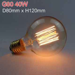 Đèn sợi đốt Edison đui tóc cổ điển E27 AC 220V